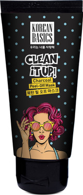 

Korean Basics Activated Charcoal Peel off Mask Face Pack Anti- Blackhead Anti-Acne De-Tox(60 ml)