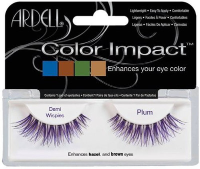 

Ardell Color Impact Fake Eyelashes Demi Wispies Plum(Pack of 1)