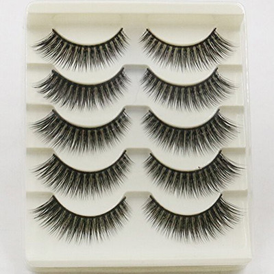 

Pixnor Cosmetics Eyelash Extend Natural 3D False Eyelashes Long Thick Lashes 5 Pairs(Pack of 1)