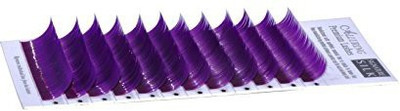 

Eyelash Store Alluring Mixed Size Color Lashes For Eyelash Extenions Purple)(Pack of 1)