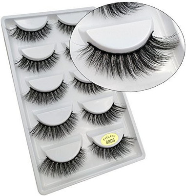 

Bodermincer Scala 5 Pairs Natural Long Sparse Cross False Eyelashes Fake Eye Lashes Extensions Makeup Tools(Pack of 1)