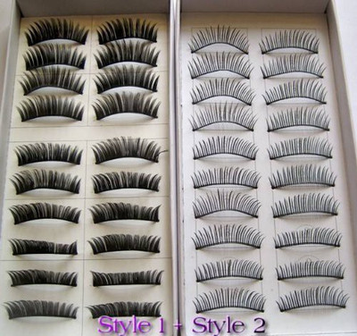 

Chop Mall 20 Pairs Regular Long And Thick Eyelashes Style 1 2(Pack of 1)