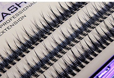 

Bodermincer Scala Fish Tail Design 120Pcs Thickness Root Women Lady Individual Black False Eyelash Cluster Eye Lashes Extension Tools(Pack of 1)