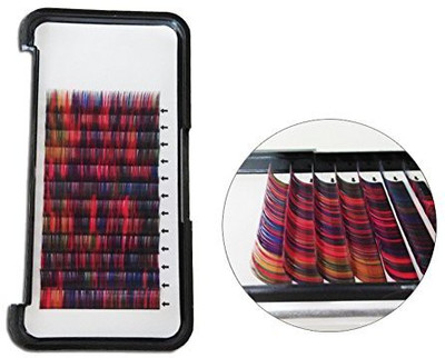 

Bodermincer Scala Multicolor Color Eyelashes Mixed Individual Lashes Colorful False Eyelash 0.07 C Curl Natural Long Cluster Extension Makeup Beauty Health Fake(Pack of 1)
