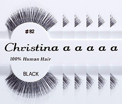 

Christina 100 Human Hair False Eyelashes(Pack of 6)