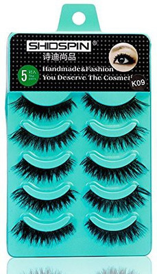 

Bodermincer Scala 5 Pairs Set 3D False Eyelashes Messy Cross Thick Natural Fake Eye Lashes Professional Makeup Tips Short(Pack of 1)