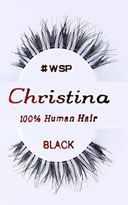 Christina 100 Human Hair False Eyelashes(Pack of 1)