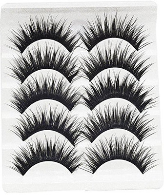 

Gracefulvara 5 Pairs Handmade False Eyelashes Thick Long Eye Lashes(Pack of 1)