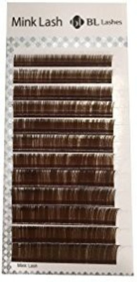 

Eyelash Store Alluring Bl Dark Brown Mink Lashes C Curl Eyelash Extensions Volume 07Mm Mixed Size(Pack of 1)