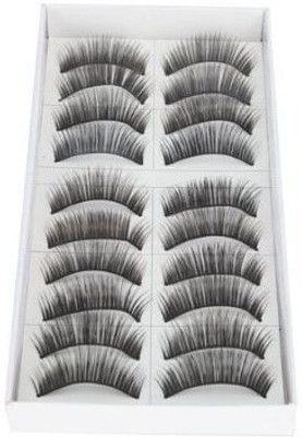

Crazy Cart New 10 Pair Long Black False Eyelashes Eye Lashes Makeup Sks017 By(Pack of 1)