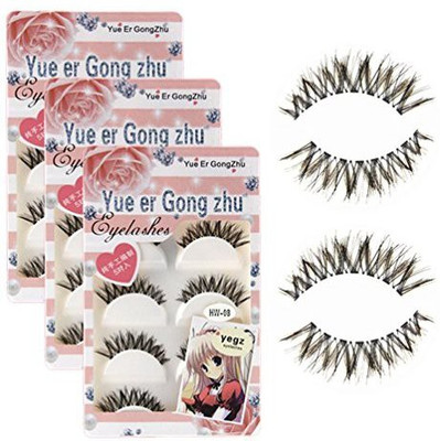 

Tuantuan 3 Pack False Eyelashes Thick Crisscross Long For Makeup Cosmetic 15 Pairs(Pack of 3)