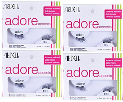 

Ardell False Eyelashes Adore Accent Lash Ellie 4 Pack By(Pack of 4)