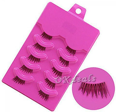 

Okdeals 5 Pairs Half False Eyelash Kit Partial Long Thick Handmade(Pack of 1)