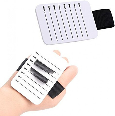 

Piaopiaoniu 2 Pcs Professional Hard Lash Holder Matt White Acrylic Eyelash Extensions Hand Plate With Adjustable Wrist Strap(Pack of 1)