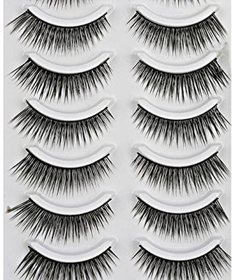 

Ccbeauty 10 Pairs Black Long Thick Reusable False Eyelashes Fake Eye Lash For Makeup Cosmetic 2(Pack of 1)
