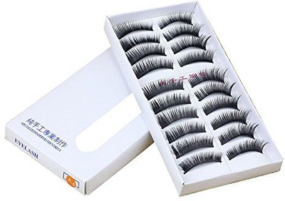 

Coromose 10 Pairs Fashion Handmade Long False Eyelashes(Pack of 1)