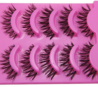 

Polytree 5 Pairs Messy Cross Natural Soft False Eyelashes Eye Lash Makeup(Pack of 1)