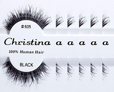 

Christina 100 Human Hair False Eyelashes(Pack of 6)