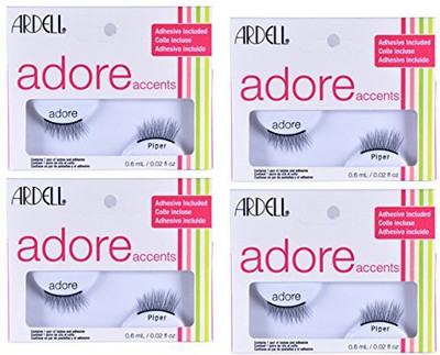 

Ardell Accent False Eyelashes Adore Lash Piper 4 Pack By(Pack of 4)