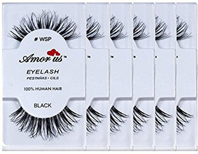 

Amorus 3 Sets 100 Human Hair False Eyelashes Wsp(Pack of 6)