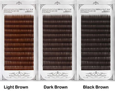 

Bodermincer Scala Thickness 0.10Mm C Curl Light Brown Dark Blackbrown False Lashes Individual Eyelash Extension Natural Eyelashes(Pack of 3)