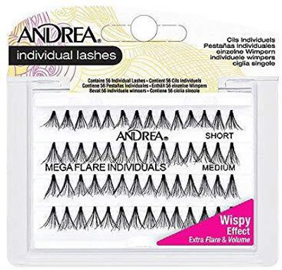 

Andrea False Eyelashes Mega Flare Individuals Knot Free Combo Pack(Pack of 1)