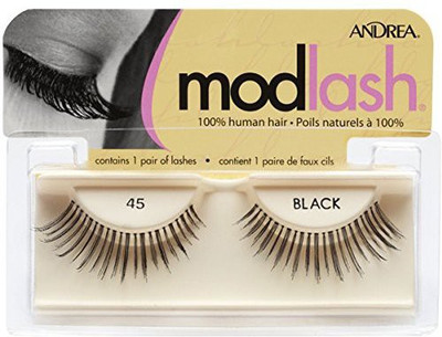 

Andrea False Eyelashes Strip Lash Style 45 Black(Pack of 1)