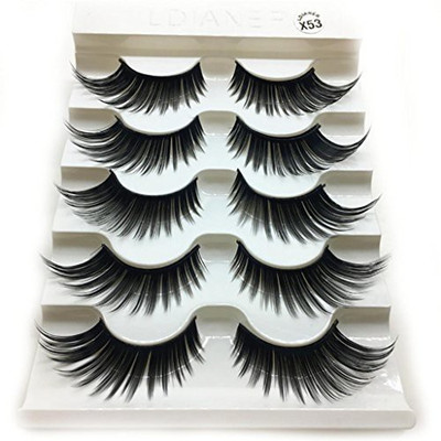 

Iuhan Women 39 S False Eyelashes 5 Pair Box Luxury 3D Lashes Fluffy Strip Long Natural Party(Pack of 1)