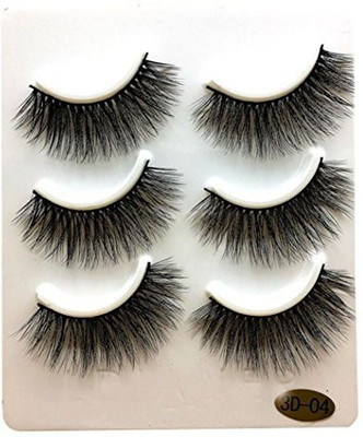 

Ddlbiz 3 Pairs Long Thick False Eyelashes Makeup Natural Artificial Black(Pack of 1)