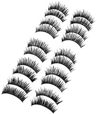 

Uxcell Nylon Comestic Ladies Women Long Curly Thick False Eyelashes Strip 10Pairs Black(Pack of 1)