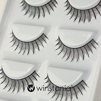 

Winstonia 5 Pairs False Eyelashes Fake Lashes Fashion Makeup Cosmetic Natural Thin 10(Pack of 1)
