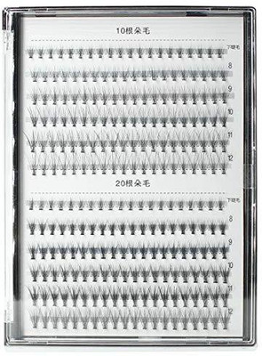 

Bodermincer Scala 240Pcs 10 Roots 20 Mixed 0.07Mm Mm 8 9 11 12Mm And Under Eyelashes C Curl Natural False Eyelash Extension Soft Lashes Individual(Pack of 1)