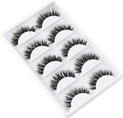 

Gracefulvara 5 Pairs 100 Mink Natural Thick False Eyelashes Extension(Pack of 1)