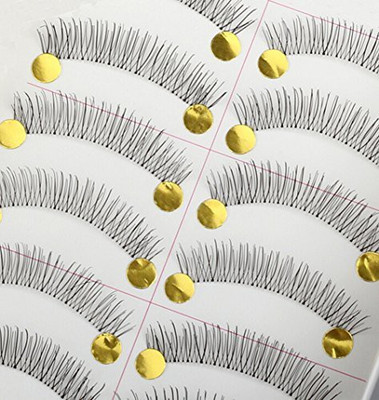 

Ewandastore 10 Pairs Natural Long Thin Makeup False Eyelashes(Pack of 1)