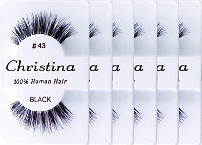 

Christina 100 Human Hair False Eyelashes(Pack of 6)