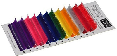 

Eyelash Store Alluring Silk Mixed Color Lashes C Curl For Eyelash Extensions(Pack of 1)