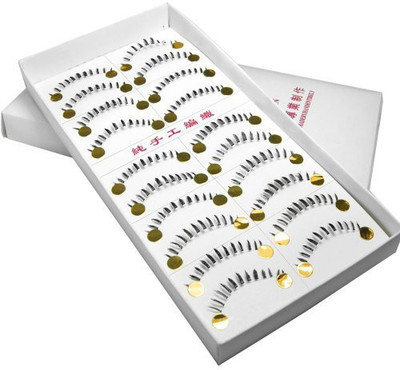 

Jovana 10 Pairs Handmade Thick Bottom Lower False Eyelashes Fake Eye Lash Black(Pack of 1)