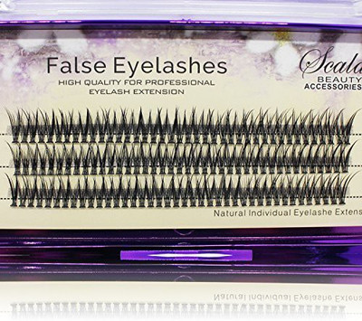 Bodermincer Scala 120Pcs Individual Black Mink Fake False Eyelashes Natural Long Extension Makeup Eye Lashes(Pack of 1)