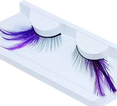 

Aurorax Women New Exaggerated Drama Stage Dressing Party Feathers False Eyelashes(Pack of 1)