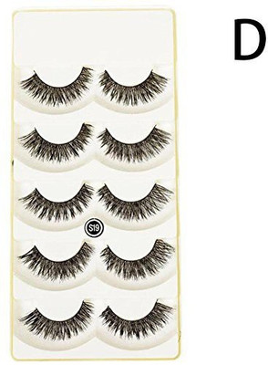 

Gracefulvara 5 Pairs Handmade Natural Long Thick False Eyelashes S19(Pack of 1)