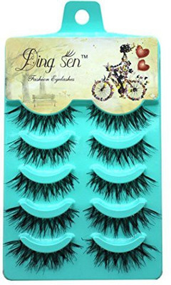 

Iuhan 5Pairs Nautral Soft Long Makeup Cross Thick False Eyelashes Eye Lashes(Pack of 1)