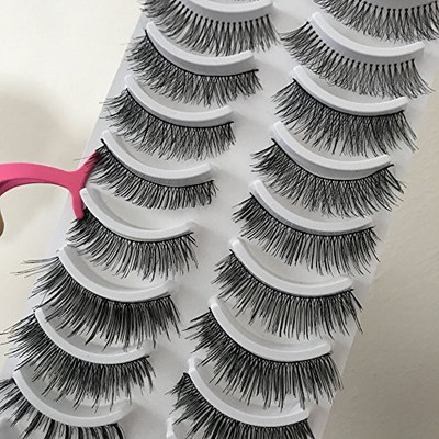 

Cerroqreen False Eyelashes 3D Mink Fur Fake 100 Hand Made Eyelure(Pack of 1)