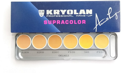 

Kryolan Supracolor Foundation Palette 6 Color ( Delhi 2 ) Foundation(Delhi 2)