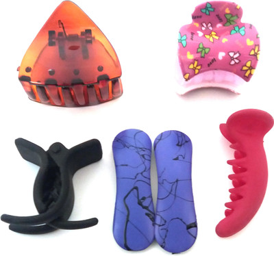 

Fashionable KOREAN MEDIUM SIZE CLUTCHER Hair Claw, Banana Clip, Tic Tac Clip(Multicolor)