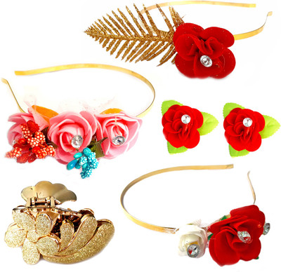 

Rapidsflow® Hair Accessories For Girls/Hair Band For Women, Kids Girls, Hair Accessories For Women Stylish Hair Band(Multicolor)