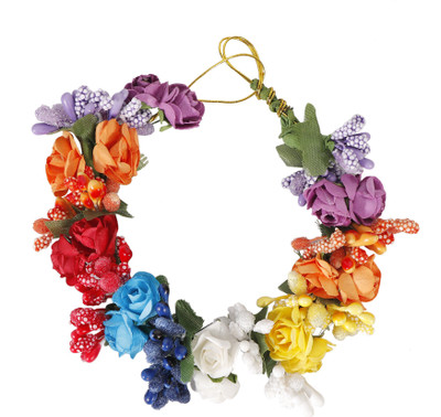 

HONBON Women Hair Accessory - Juda Maker Flower Gajra Bun (Multi Color ) Bun(Multicolor)