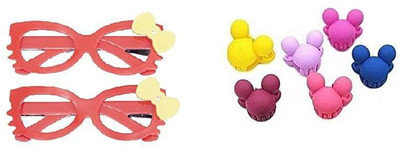 

Chooz Designer Studio Children Mickey Mouse Hair Accessories 6 Hair Clip and 2 Hair go-gal Clip Girls (Combo) Hair Accessory Set, Tic Tac Clip, Hair Clip, Hair Pin(Multicolor)