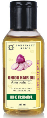

Continent Spice ONION Hair Growth Oil, anti-bacterial, hair loss, dandruff, hair growth HAIR OIL Hair Oil(210 ml)