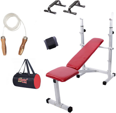 

Lifeline Multi Bench 307 Bonus With Skipping Rope, Gym Bag and Accessories (5 Items) Home Gym Combo(100 - 120 kg)