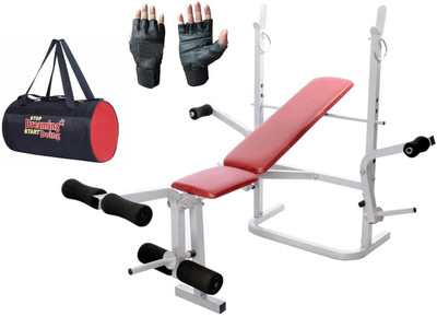

Lifeline Multi Gym Bench 308 | Bundles With Gym Bag and Gym Gloves Home Gym Combo(100 - 120 kg)